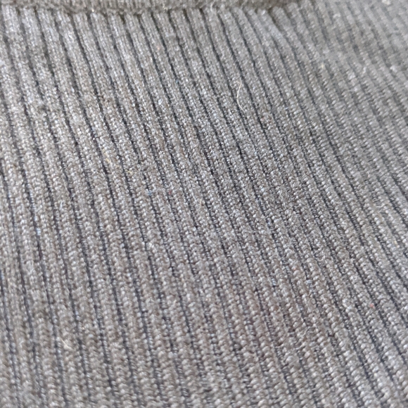 Ribbed Black Mini Dress - Picture 2 of 4